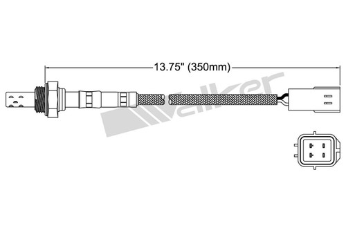Walker Products Oxygen Sensor 250-23042 for 1994-1995 Mazda 2.5L (626, MX-6)