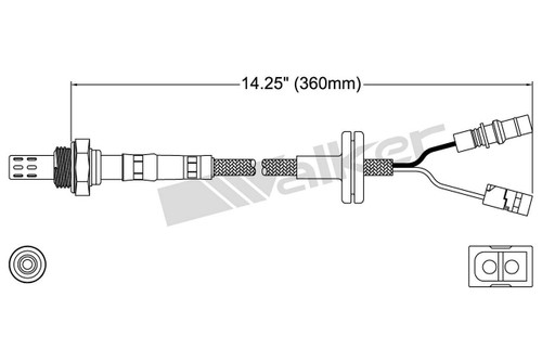 Walker Products Oxygen Sensor 250-23063 for 1990-1993 Mercedes-Benz 3.0L (300TE)