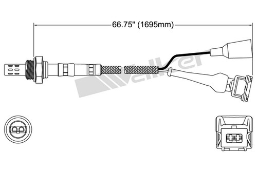 Walker Products Oxygen Sensor 250-23069 for 1993 Volvo 2.3L (240)