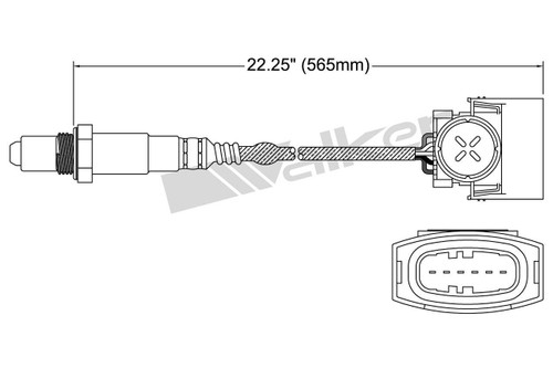 Walker Products Oxygen Sensor 250-25010 for 1999-2005 Cadillac/Saturn 3.0L (Catera, L300, LS2, LW2)