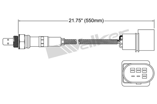 Walker Products Oxygen Sensor 250-25012 for 2004-2009 Hyundai/Kia 2.0L (Elantra, Spectra, Spectra5)