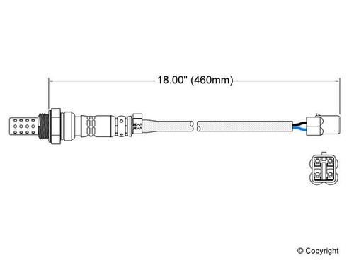 Walker Products Oxygen Sensor 250-23083 for 1990-1997 Subaru 1.8L 2.2L (Impreza, Legacy, SVX)