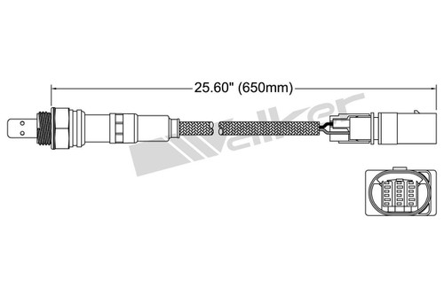 Walker Products Oxygen Sensor 250-25017 for 2005-2026 Audi/Dodge/Fiat 1.4L 3.2L (A3 Sportback e-tron, A4, A4 Quattro, A5 Quattro)