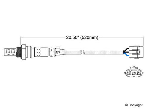 Walker Products Oxygen Sensor 250-23086 for 1988-1991 Mazda 3.0L (929, MPV)