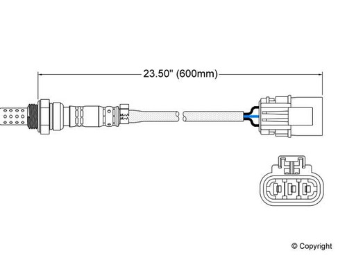 Walker Products Oxygen Sensor 250-23087 for 1986-2001 INFINITI/Nissan 3.0L 4.5L (J30, Q45, 200SX, 300ZX)