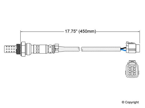 Walker Products Oxygen Sensor 250-23088 for 1995-1998 Subaru 2.5L 2.2L (Forester, Impreza, Legacy)