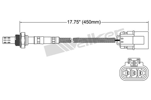 Walker Products Oxygen Sensor 250-23089 for 1984-2003 INFINITI/Mercury/Nissan 2.0L 3.0L (G20, I30, Q45, QX4)