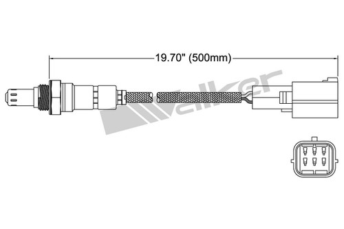 Walker Products Oxygen Sensor 250-25029 for 2006-2013 Mazda 2.3L 2.0L (3, 5)