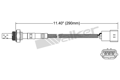 Walker Products Oxygen Sensor 250-23096 for 1996-1997 Ford/Mazda 2.5L 2.0L (Probe, 626, MX-6)