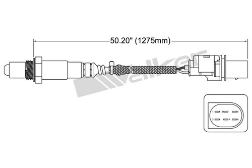 Walker Products Oxygen Sensor 250-25032 for 2007 Audi 5.2L (S8)