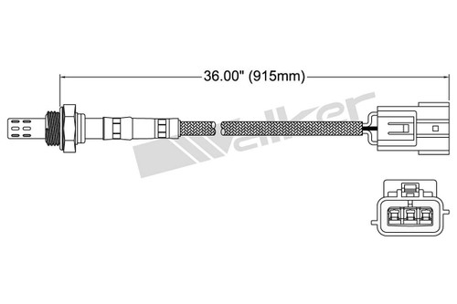 Walker Products Oxygen Sensor 250-23122 for 2001-2003 INFINITI/Nissan 3.5L (QX4, Pathfinder)