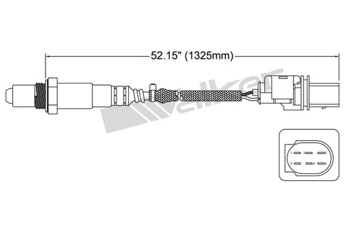 Walker Products Oxygen Sensor 250-25041 for 2007 Audi 5.2L (S8)
