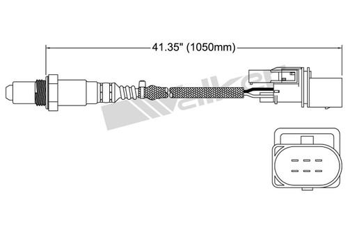 Walker Products Oxygen Sensor 250-25053 for 2004 Volkswagen 4.9L (Touareg)