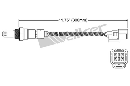 Walker Products Oxygen Sensor 250-25056 for 2007-2010 Acura/Honda 3.7L 3.5L (MDX, RL, Odyssey)