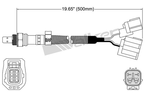 Walker Products Oxygen Sensor 250-25068 for 2010-2011 Mazda 2.5L (CX-7)