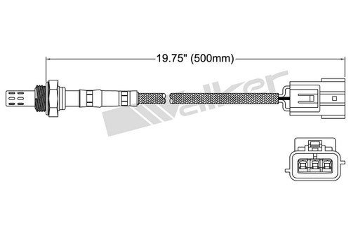 Walker Products Oxygen Sensor 250-23131 for 2001-2009 INFINITI/Nissan 3.5L 2.4L (I35, QX4, Altima, Maxima)