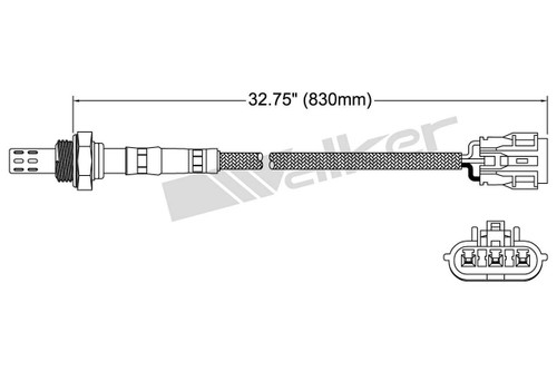 Walker Products Oxygen Sensor 250-23132 for 1994-1995 Hyundai 1.5L (Scoupe)