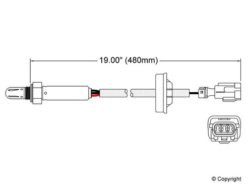 Walker Products Oxygen Sensor 250-23505 for 1993-1997 INFINITI/Nissan 3.0L 2.0L (I30, 200SX, Altima, Maxima)