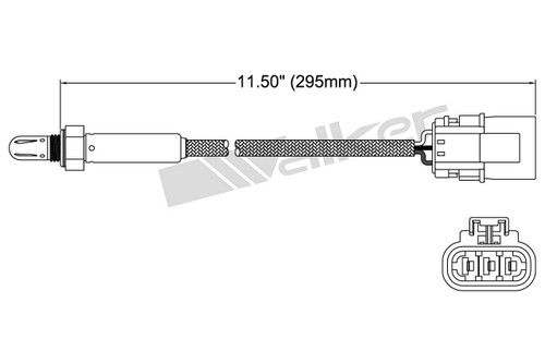 Walker Products Oxygen Sensor 250-23523 for 1987-1996 Nissan 2.4L 1.6L (240SX, Pulsar NX, Sentra)