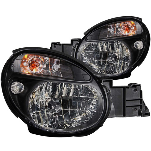 Anzo Crystal Headlights with Black Housing for Subaru Impreza