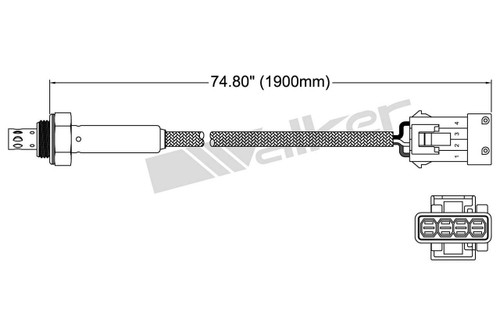 Walker Products Oxygen Sensor 250-23812 for 1994-1995 Volvo 2.3L (940)