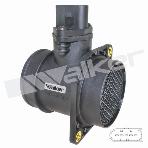 Walker Products Mass Air Flow Sensor 245-1217 for 2000-2014 Volkswagen 2.0L 1.9L (Cabrio, Clasico)