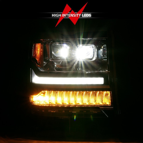 Anzo Crystal Headlight for Dodge Ram 1500 - Black with Amber