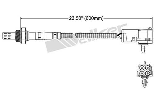 Walker Products Oxygen Sensor 250-24144 for 1995-1997 Ferrari 5.5L 3.5L (456 GT, F355 Berlinetta, F355 GTS, F355 Spider)