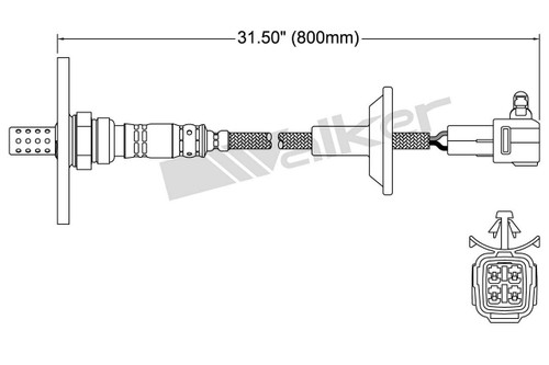 Walker Products Oxygen Sensor 250-24152 for 1988-1989 Toyota 3.0L 2.4L (4Runner, Pickup)