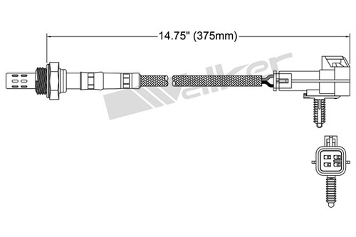 Walker Products Oxygen Sensor 250-24018 for 1996-2003 Buick/Cadillac/Chevrolet 3.1L 3.8L (Century, LeSabre, Park Avenue, Regal)