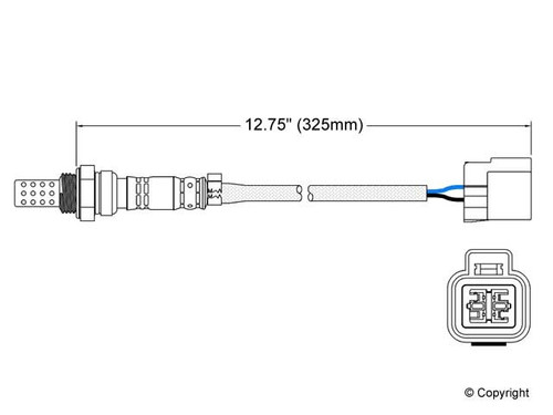 Walker Products Oxygen Sensor 250-24020 for 1993-1998 Dodge/Eagle/Mitsubishi 1.5L 2.4L (Colt, Summit, Galant, Mirage)