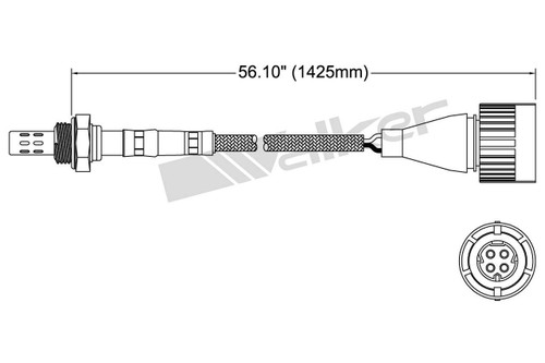Walker Products Oxygen Sensor 250-24021 for 1993-1995 BMW 2.5L (525i, 525iT)