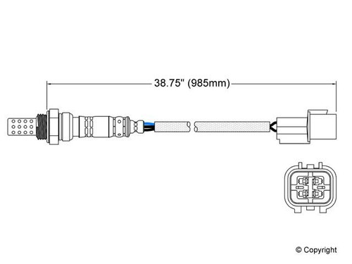 Walker Products Oxygen Sensor 250-24026 for 1994-2012 Dodge/Eagle/Mitsubishi 3.0L 2.0L (Stealth, Talon, Diamante, Eclipse)
