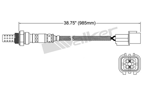 Walker Products Oxygen Sensor 250-24026 for 1994-2012 Dodge/Eagle/Mitsubishi 3.0L 2.0L (Stealth, Talon, Diamante, Eclipse)