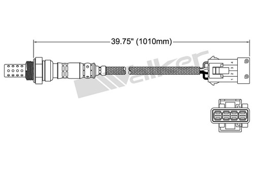 Walker Products Oxygen Sensor 250-24046 for 1993-1995 Bentley/Rolls-Royce 6.8L (Turbo R, Corniche IV, Silver Spirit, Silver Spur)