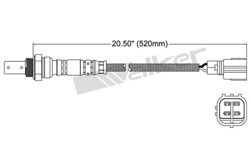 Walker Products Oxygen Sensor 250-54002 for 2000-2004 Subaru/Toyota 3.0L 2.2L (Outback, Camry, Solara)
