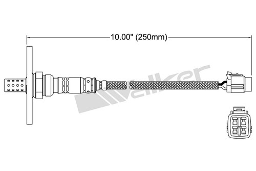 Walker Products Oxygen Sensor 250-24059 for 1989-1992 Geo/Toyota 1.6L (Prizm, Corolla)
