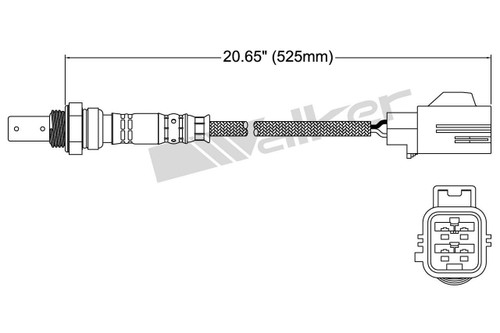 Walker Products Oxygen Sensor 250-54010 for 1999-2000 Volvo 2.4L (S70, V70)