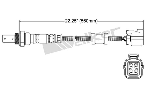 Walker Products Oxygen Sensor 250-54011 for 2003-2006 Acura/Subaru 1.7L 2.5L (EL, Baja, Forester, Impreza)
