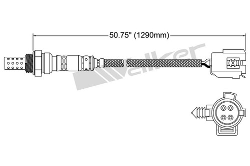 Walker Products Oxygen Sensor 250-24075 for 1996-2000 Chrysler/Dodge 2.5L (Sebring, Avenger)