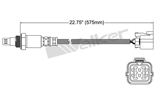 Walker Products Oxygen Sensor 250-54027 for 2004-2011 Saab/Subaru 2.5L (9-2X, Forester, Impreza, Legacy)