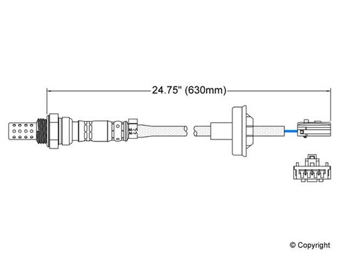 Walker Products Oxygen Sensor 250-24083 for 1995-1999 Chrysler/Dodge/Eagle 2.0L (Sebring, Avenger, Talon, Eclipse)
