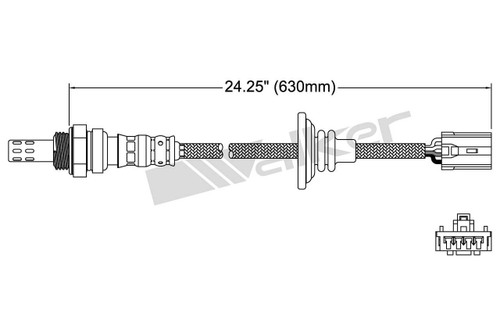 Walker Products Oxygen Sensor 250-24083 for 1995-1999 Chrysler/Dodge/Eagle 2.0L (Sebring, Avenger, Talon, Eclipse)