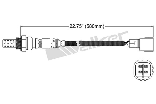 Walker Products Oxygen Sensor 250-24106 for 1997-2005 Lexus/Toyota 3.0L 2.2L (IS300, SC300, Camry, Solara)