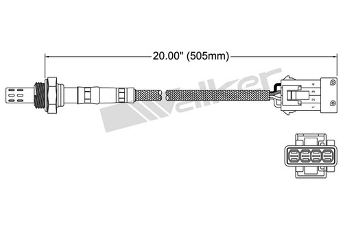 Walker Products Oxygen Sensor 250-24109 for 1993-1994 Volvo 2.4L (850)