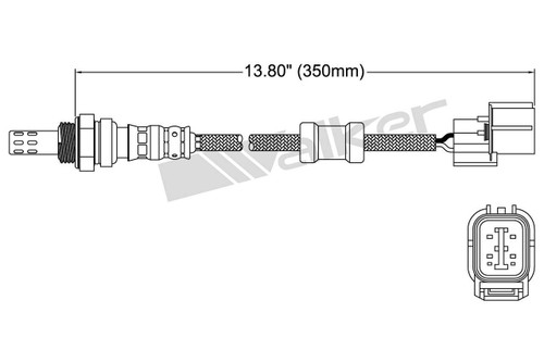 Walker Products Oxygen Sensor 250-24473 for 2001-2005 Honda 1.7L (Civic)