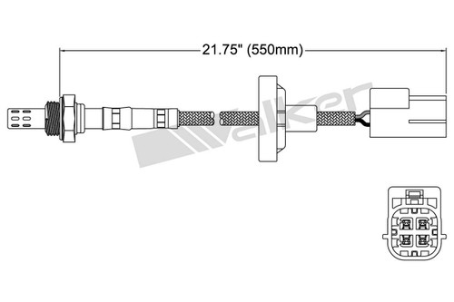 Walker Products Oxygen Sensor 250-24479 for 2000 Nissan 3.0L (Maxima)