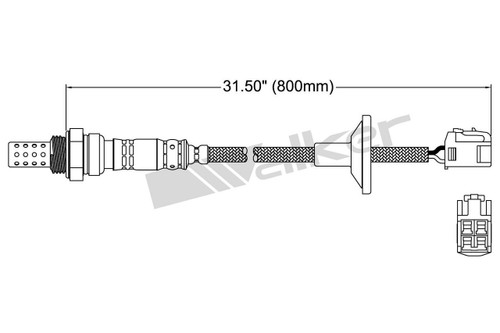 Walker Products Oxygen Sensor 250-24483 for 2001-2006 Lexus 4.3L (LS430, SC430)