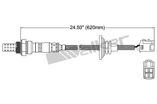 Walker Products Oxygen Sensor 250-24484 for 2003-2006 Mitsubishi 2.4L (Outlander)