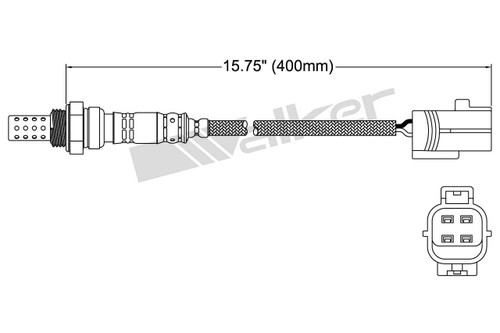 Walker Products Oxygen Sensor 250-24485 for 1997-1999 Jaguar 4.0L (Vanden Plas, XJ8, XJR, XK8)